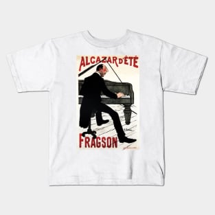 ALCAZAR D 'ETE FRAGSON Piano Music Hall Paris Vintage French Art Nouveau Kids T-Shirt